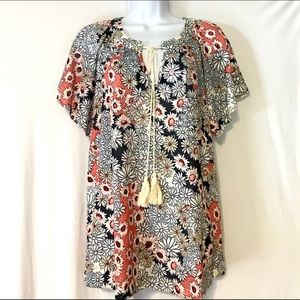 NWT Suzanne Betro Floral Summer Tunic- Small
